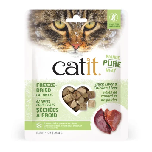 Catit Freeze-dried Cat Treats Duck Liver & Chicken Liver – 28.4 g