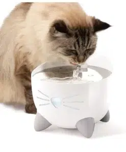 Second image of Catit PIXI Smart Water Fountain, Premium Cat Drinking Fountain – Indoor/Outdoor Automatic Pet Water Fountain with Filter for Cats