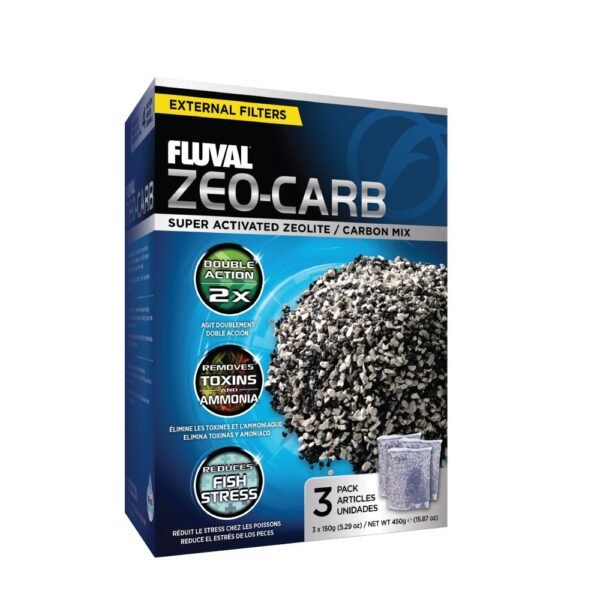 FLUVAL Zeo-Carb, 3 x 150 g (5.29 oz) (A1490)