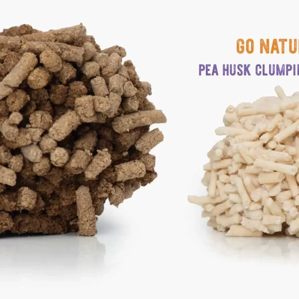 Second image of New Natural Pea Husk Cat Litter, Vanilla | 7kg Bonus Pack