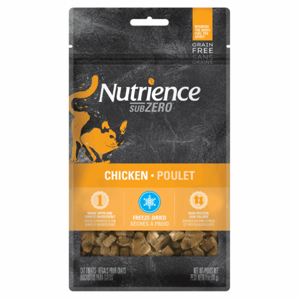 Nutrience Grain Free SubZero Treats – Cat Freeze Dried Chicken – 30 g (1 oz)